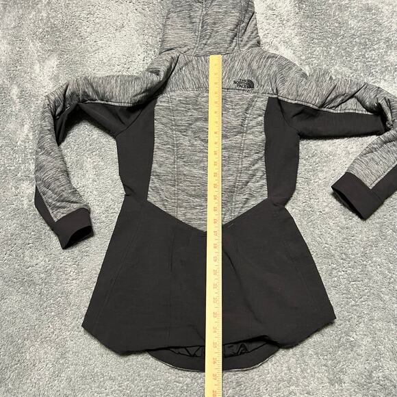 The North Face Jacket Womens XS Pseudio Grey Black Hooded Coat - Picture 5 of 9